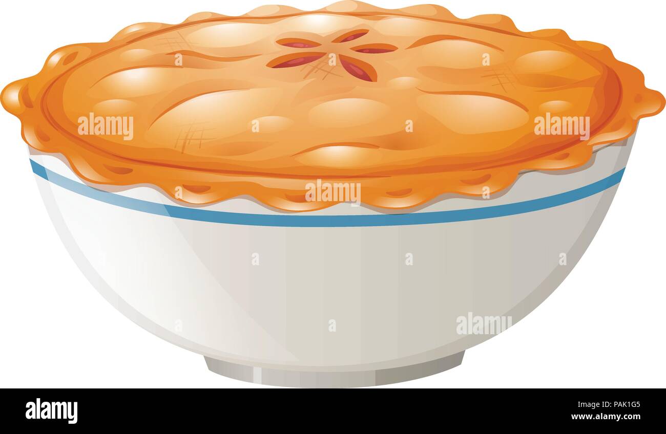 Eine köstliche Pot Pie Abbildung Stock Vektor