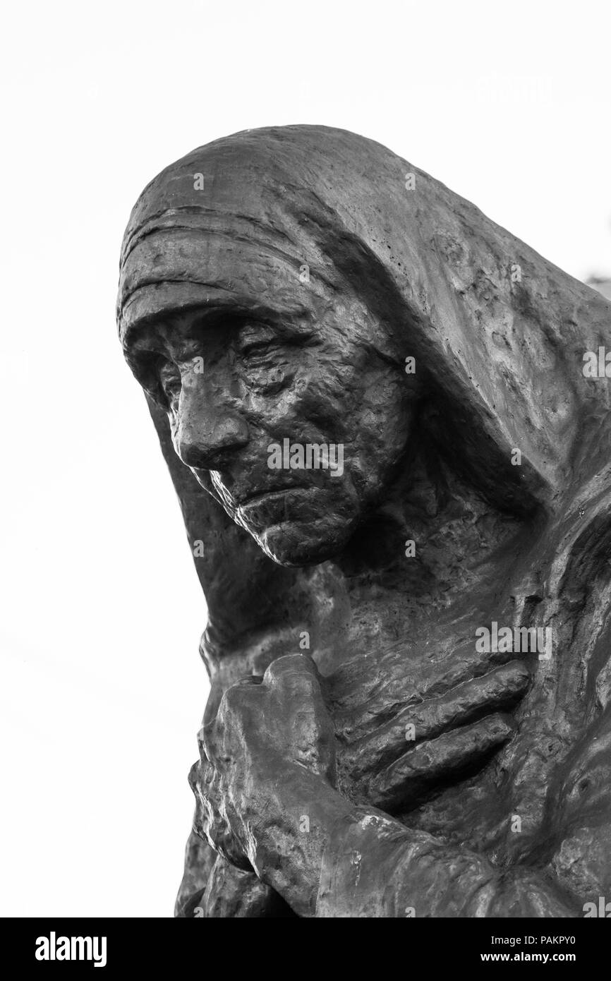 Albanien, Mutter Teresa Denkmal in der Stadt Durres Stockfoto