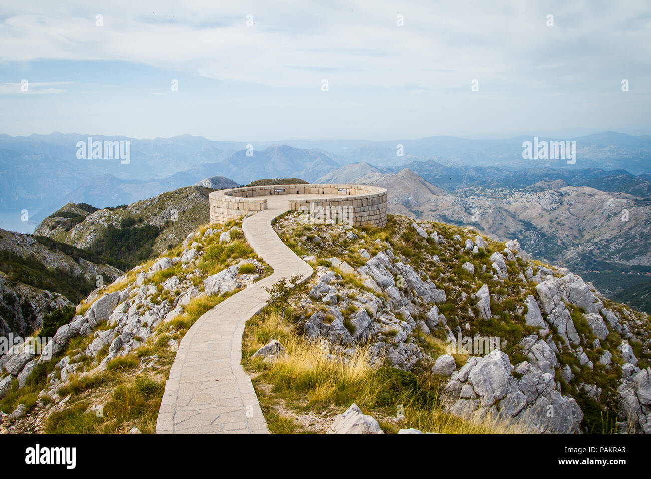 Montenegro, Berg Lovcen, Suche Stockfoto
