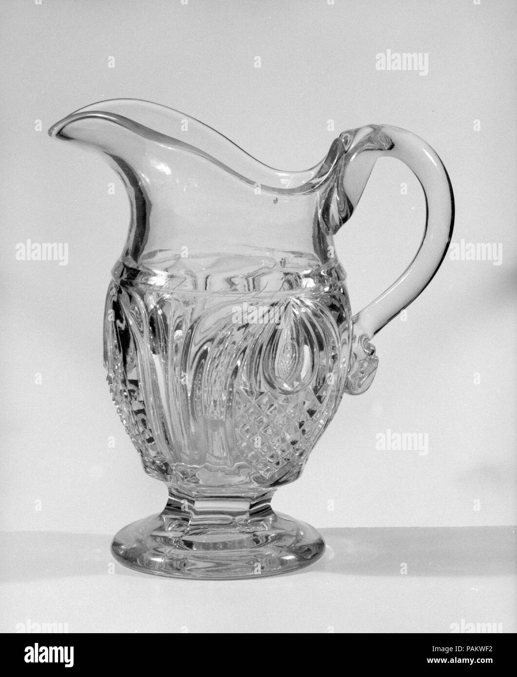 Krug. Kultur: American. Abmessungen: H.6 11/16 in. (17 cm). Datum: 1850-1870. Museum: Metropolitan Museum of Art, New York, USA. Stockfoto