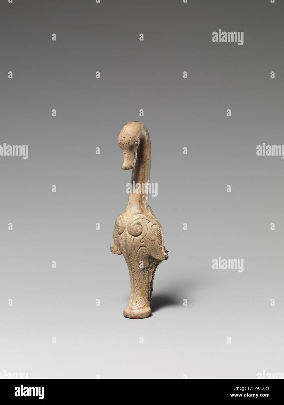 Vogel. Kultur: China. Abmessungen: H. 3 1/4 in. (8,3 cm). Museum: Metropolitan Museum of Art, New York, USA. Stockfoto