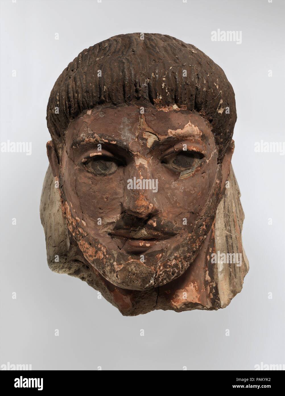 Grabkunst Maske. Abmessungen: h. 24,8 cm (9 3/4 in). Datum: Ca. 125. Museum: Metropolitan Museum of Art, New York, USA. Stockfoto