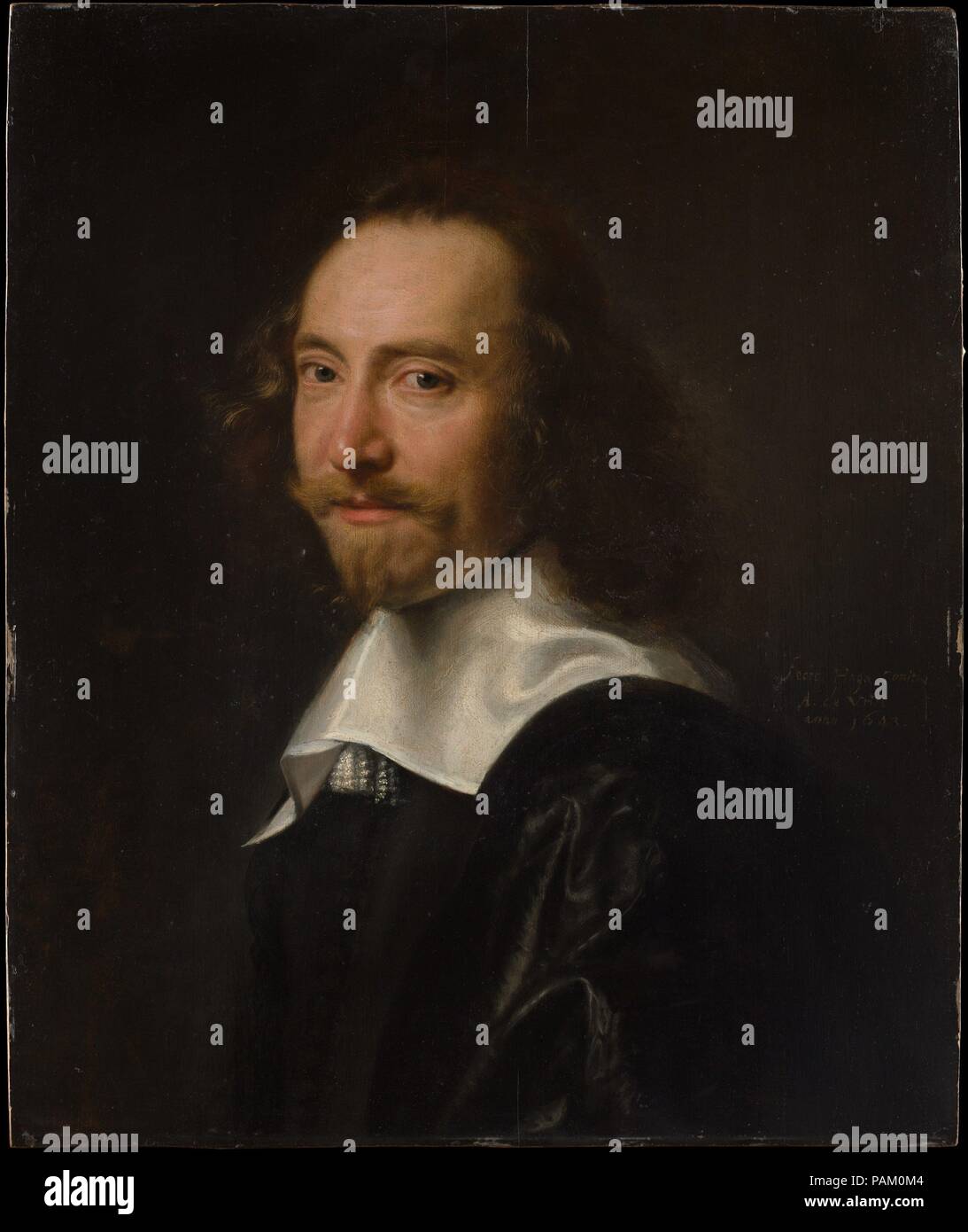 Porträt eines Menschen. Artist: Abraham de Vries (Niederlande, Den Haag (?) Ca. 1590-1649/50 Den Haag (?)). Abmessungen: 25 1/4 x 21 in. (64,1 x 53,3 cm). Datum: 1643. Museum: Metropolitan Museum of Art, New York, USA. Stockfoto