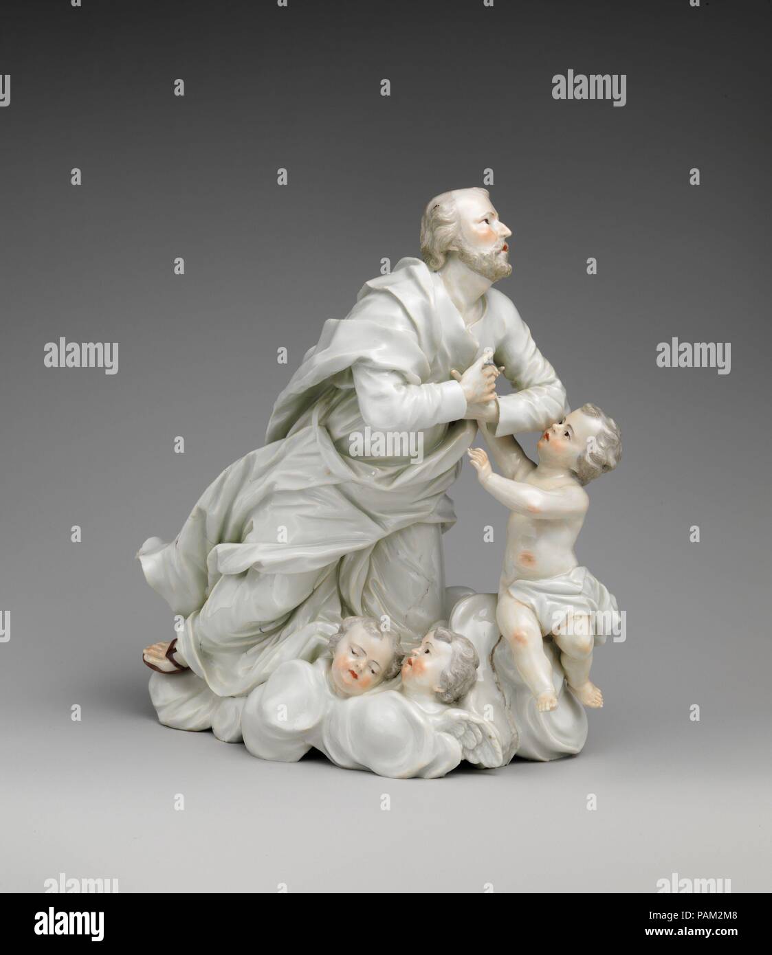 Reise der Seele in den Himmel. Kultur: Deutsche, Frankenthal. Abmessungen: Insgesamt (bestätigt): 10 1/2 x 10 1/16 x 6 in. (26,7 x 25,6 x 15,2 cm). Werk: frankenthaler Porzellanmanufaktur (Deutsch). Modeler: Franz Konrad Linck (1730-1793, 1762-66) aktiv. Datum: Ca. 1765. Museum: Metropolitan Museum of Art, New York, USA. Stockfoto