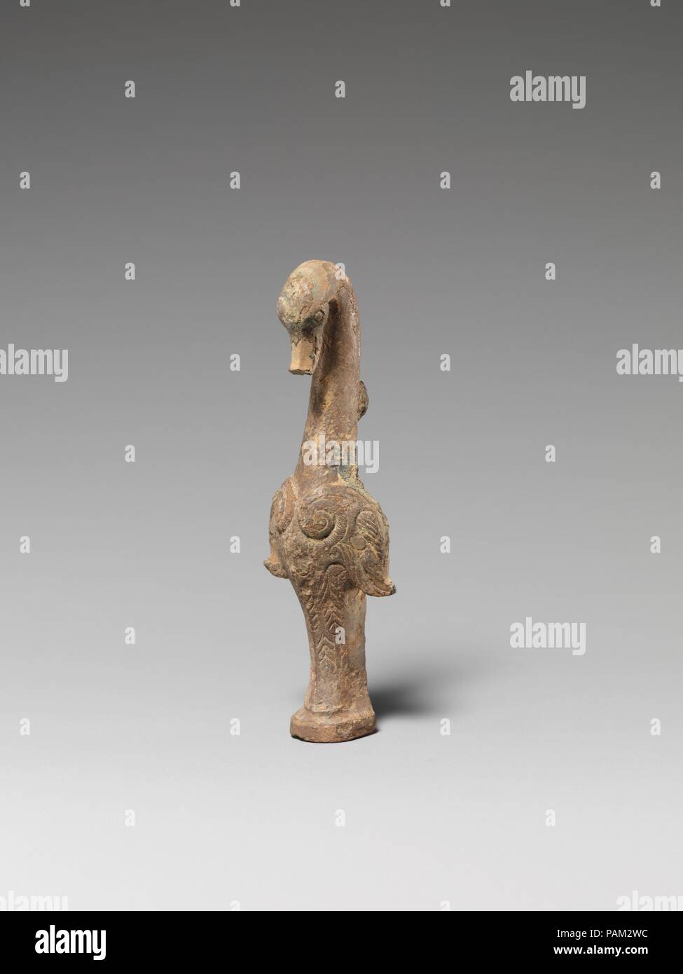 Vogel. Kultur: China. Abmessungen: H. 3 1/4 in. (8,3 cm). Museum: Metropolitan Museum of Art, New York, USA. Stockfoto