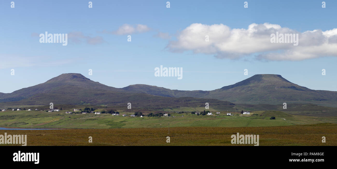 Macleods Tabellen, Isle of Skye - Panorama Stockfoto