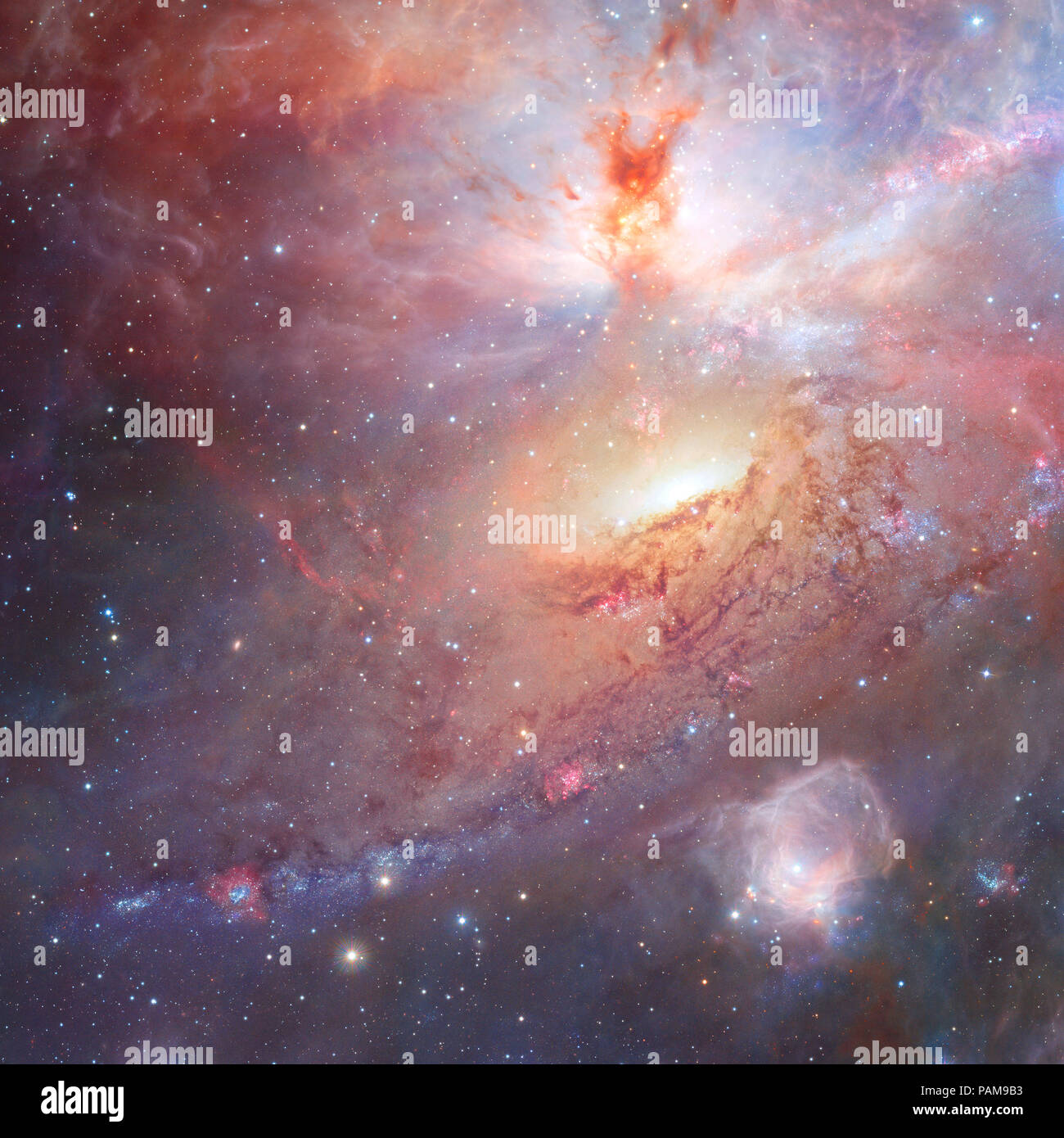 Sterne und Nebel im Weltall Elemente dieses Bild von der NASA eingerichtet. Stockfoto