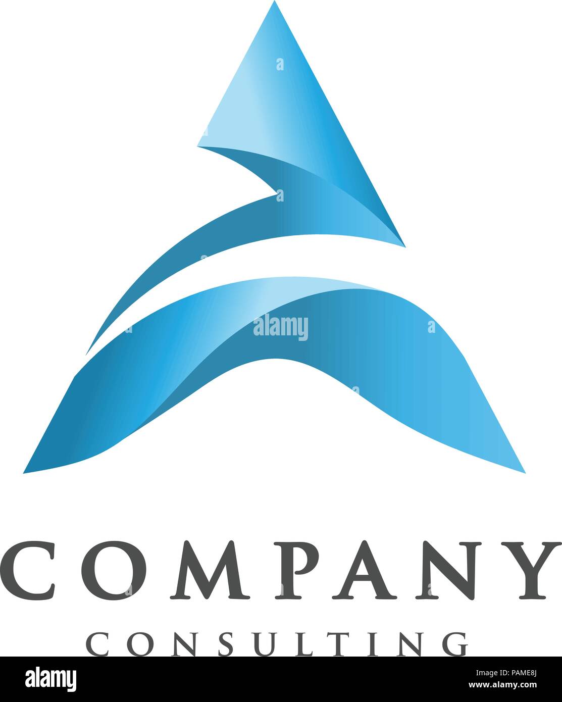Kreatives Schreiben Ein Logo Buchstabe A Flow Logo Design Schreiben Einen Blauen Logo Elegante Schreiben Ein Vektor Konzept Stock Vektorgrafik Alamy
