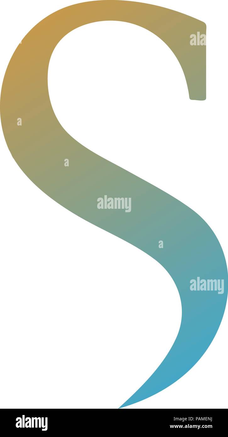 Abstrakte bunte Buchstaben S Logo, Buchstabe S Alphabet symbol Vektor illustration Stock Vektor