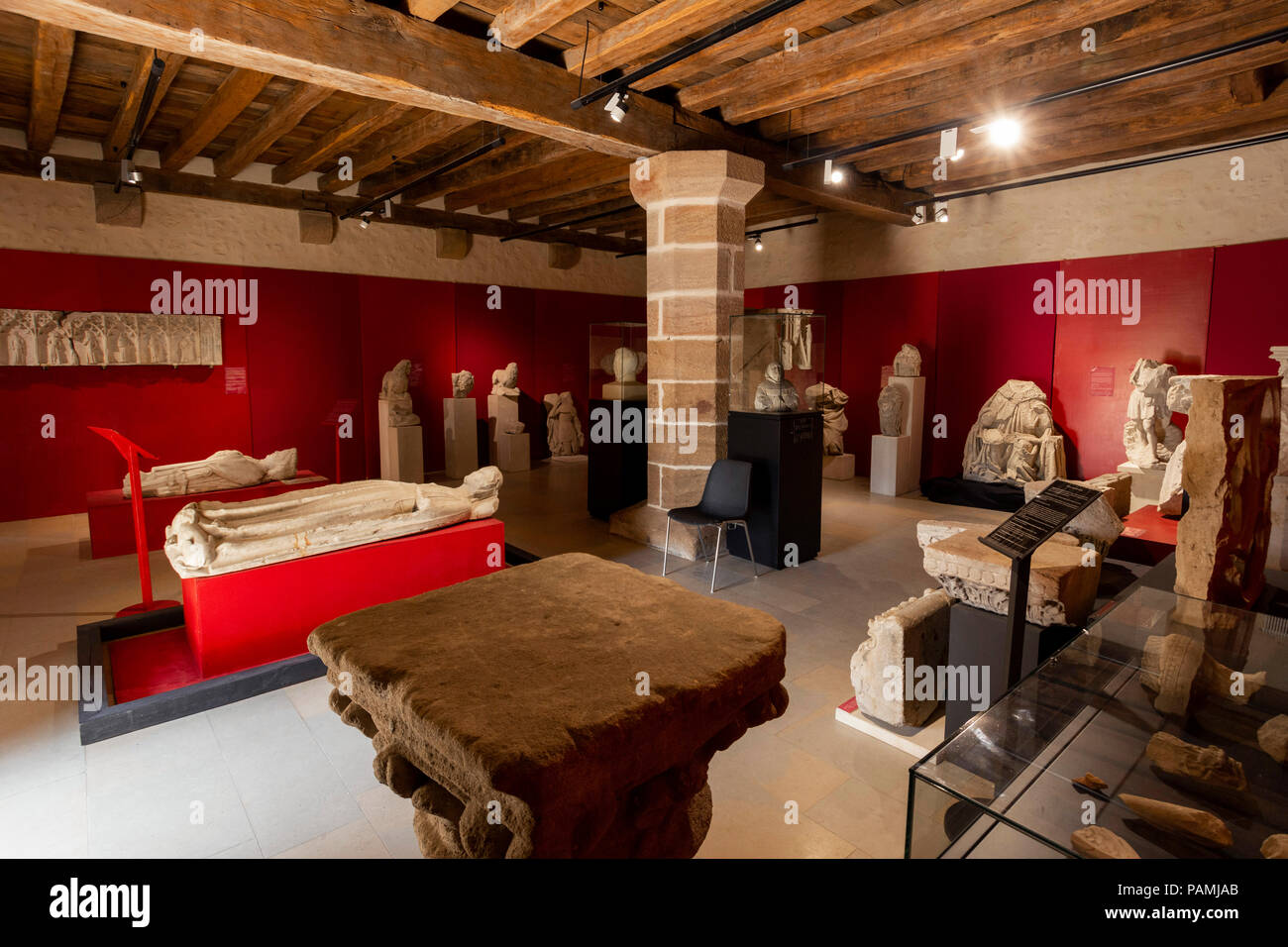 Souvigny Land Museum, Souvigny, Allier, Auvergne-Rhone-Alpes, Frankreich Stockfoto