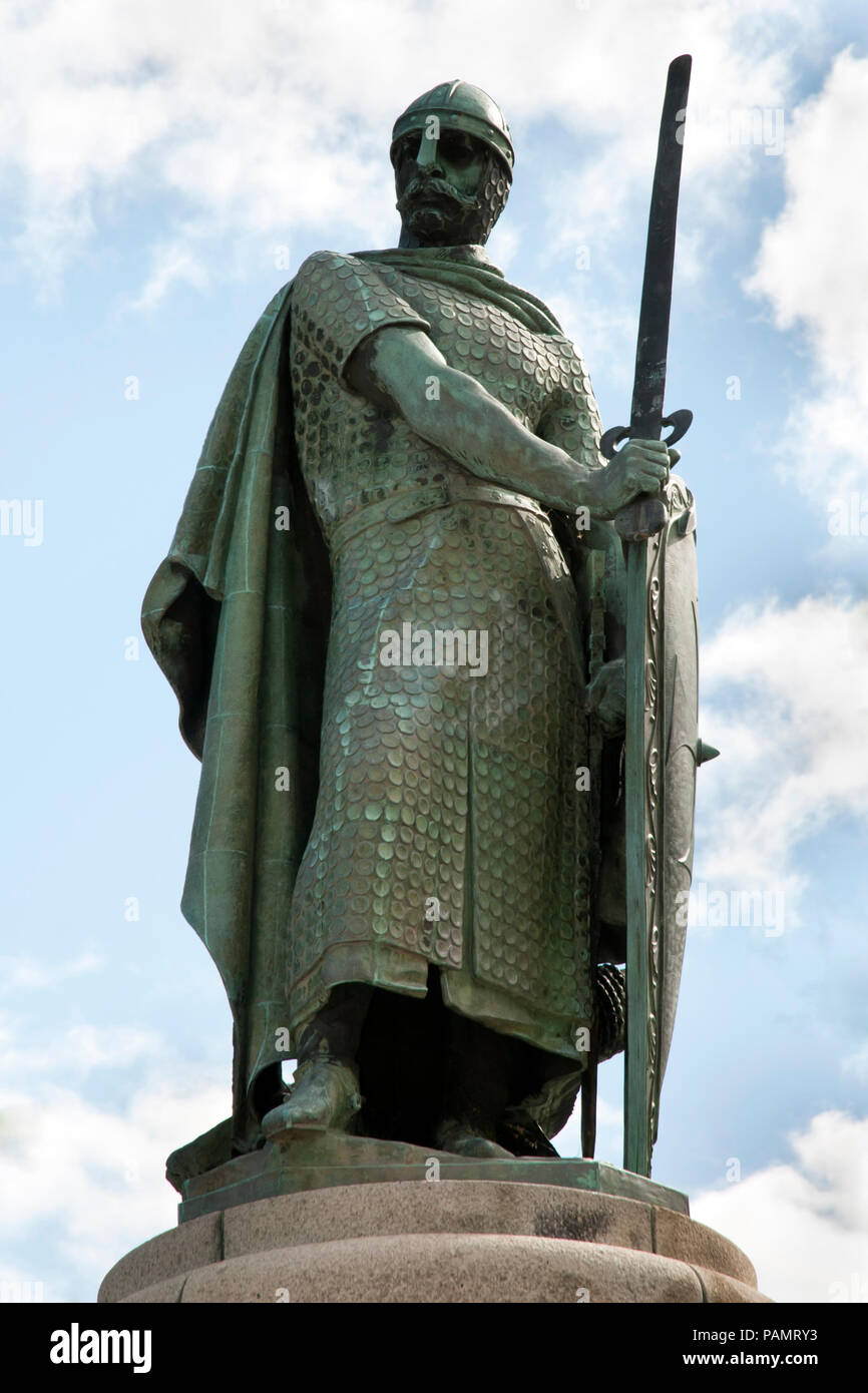 König Afonso Henriques Statue - Guimaraes - Portugal Stockfoto