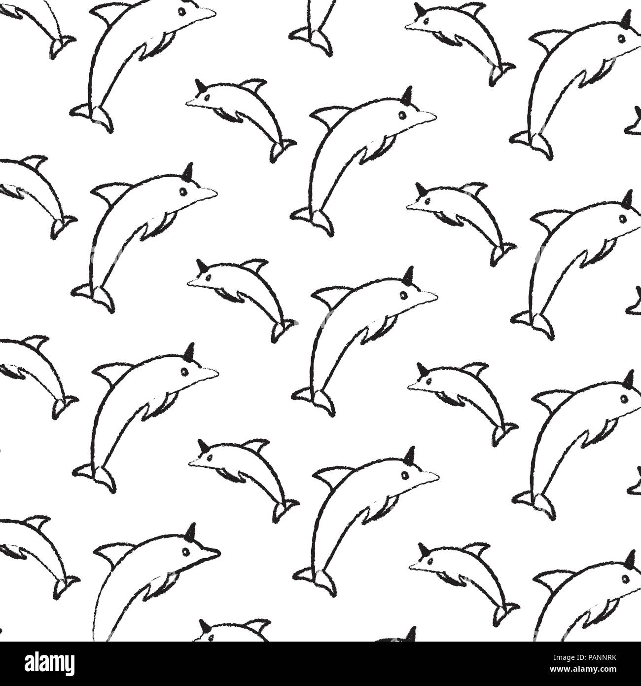 Grunge Schönheit dolphin Animal wildlife Hintergrund Stock Vektor