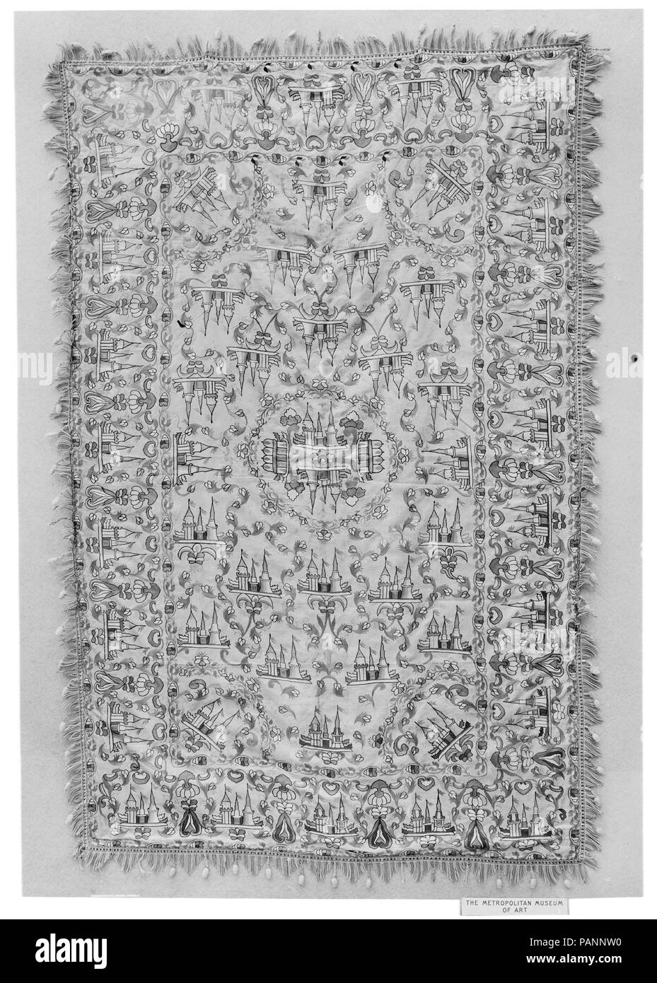Abdeckung. Abmessungen: L 67. (170,2 cm) W. 42. (106,7 cm). Datum: Anfang des 19. Jahrhunderts. Museum: Metropolitan Museum of Art, New York, USA. Stockfoto