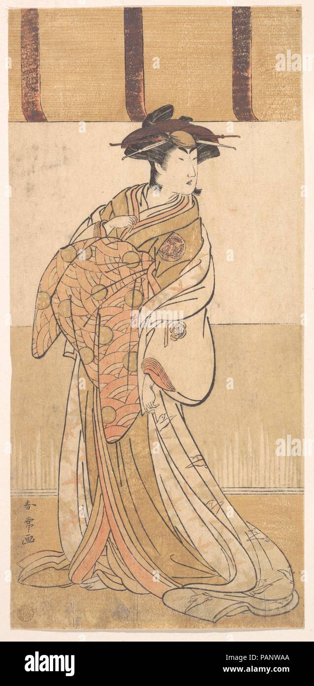 Riko Nakamura in der Rolle des Oiso keine Tora. Artist: katsukawa Shunjo (Japanisch, gestorben 1787). Kultur: Japan. Abmessungen: 11 7/8 x 5 5/8 in. (30,2 x 14,3 cm). Datum: 2. Monat 1782. Museum: Metropolitan Museum of Art, New York, USA. Stockfoto