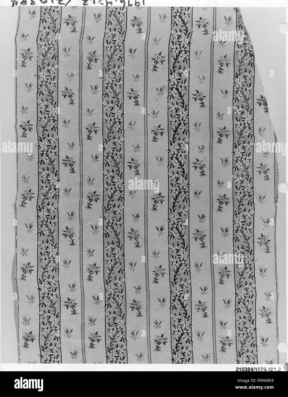 Stück. Kultur: Französisch oder Spanisch. Abmessungen: L 60 1/2 (unregelmäßig) x W. 21cm 153,7 x 52,3 cm. Datum: Letztes Viertel des 18. Jahrhunderts. Museum: Metropolitan Museum of Art, New York, USA. Stockfoto