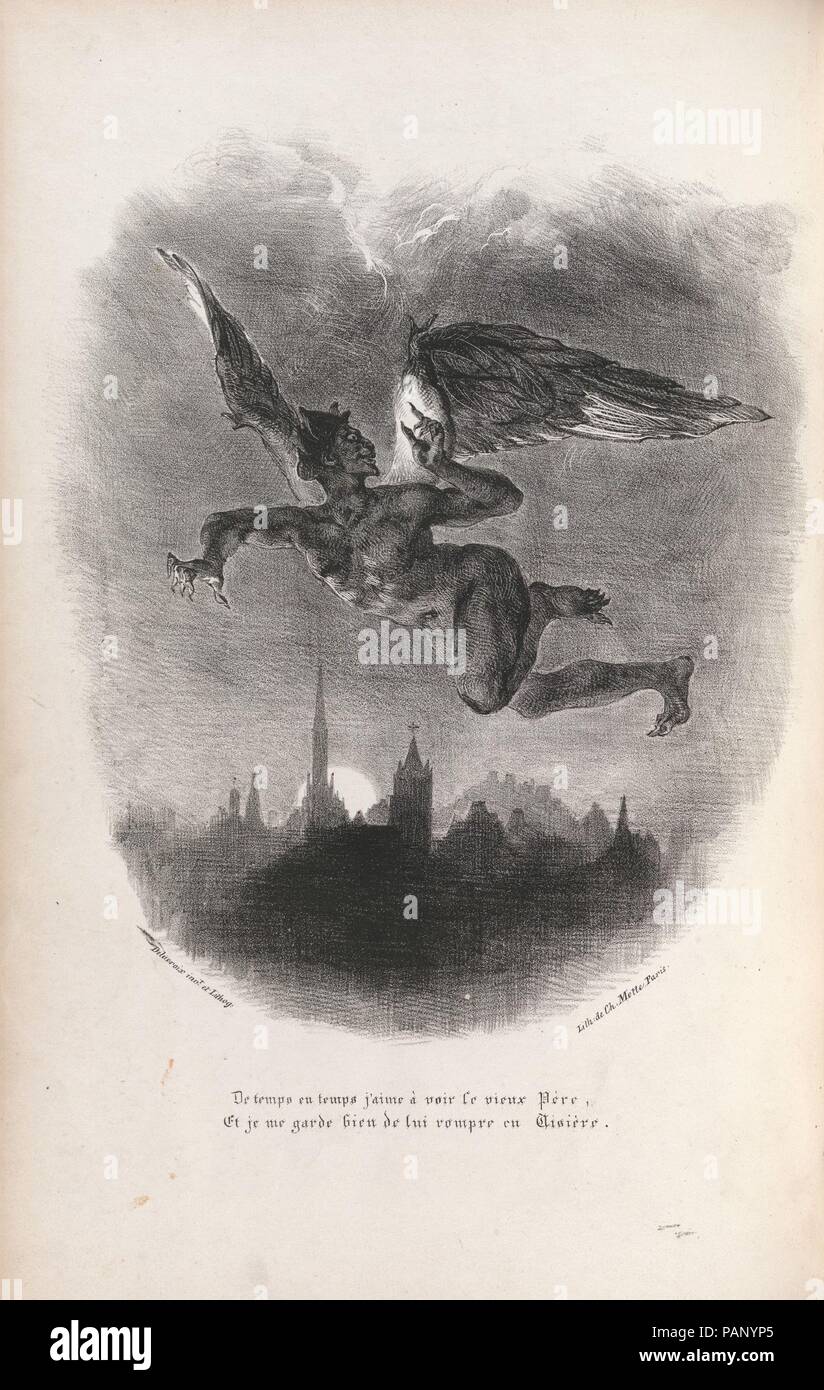 Faust Kunstler Eugene Delacroix Franzosisch Charenton Saint Maurice 1798 1863 Paris Autor Johann Wolfgang Von Goethe Deutsch Frankfurt Am Main 1749 12 Weimar Sachsen Weimar Geschrieben Abmessungen Insgesamt 16 1 4 X 10 5 8 X 1 5 16 In