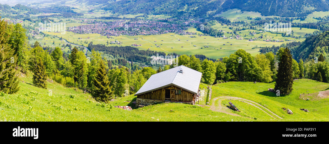 Deutschland, Bayern, Oberstdorf Oberallgaeu, Berghütte Stockfoto