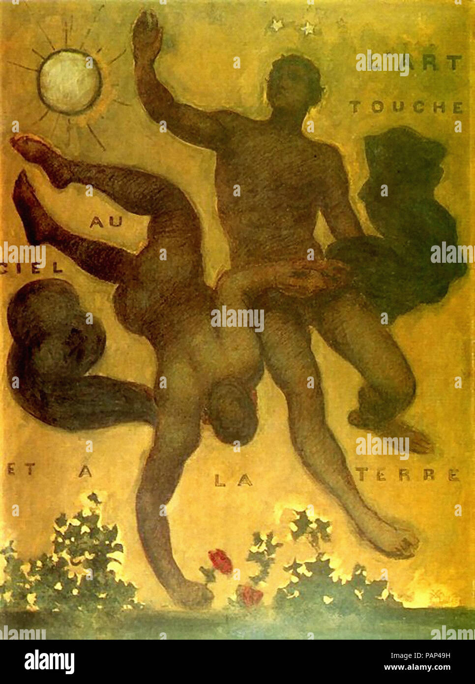 Xavier Mellery - Kunst grenzt an Himmel und Erde Stockfoto