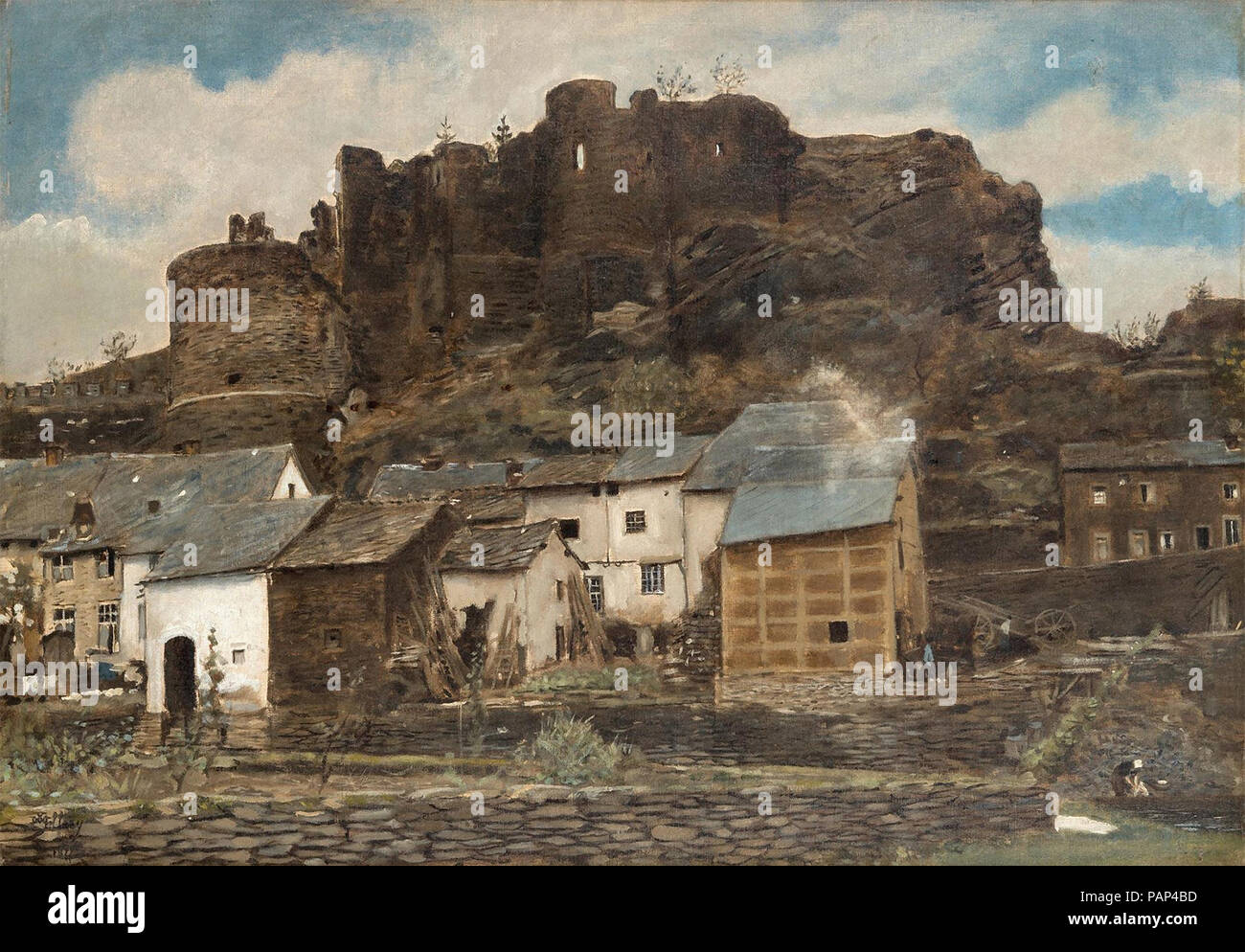 Xavier Mellery - Het Kasteel van La Roche Stockfoto