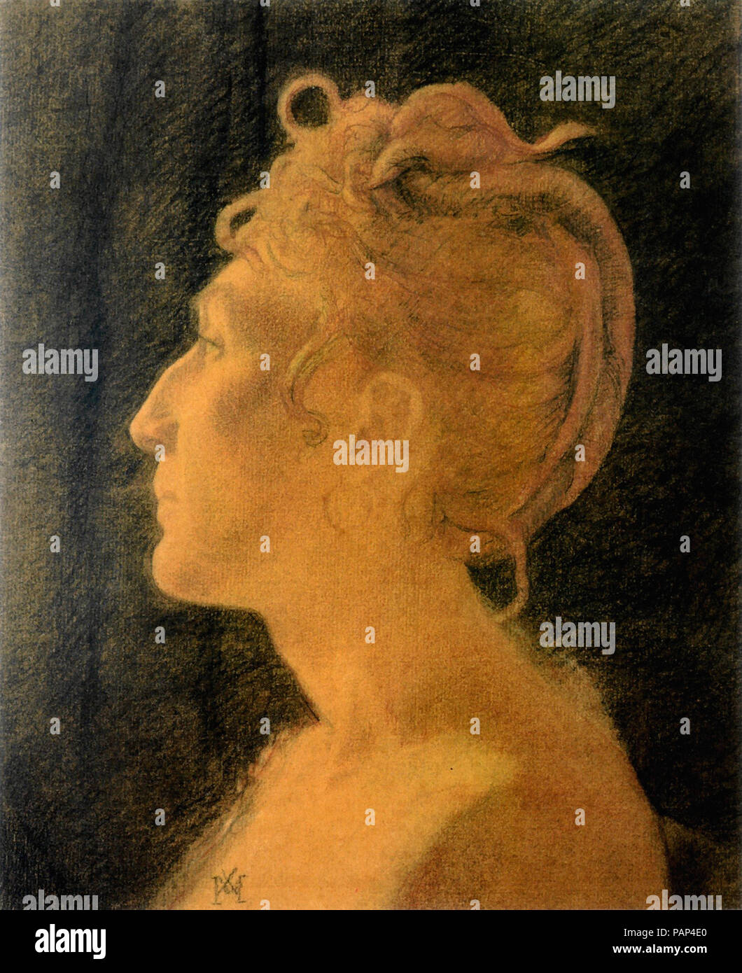 Xavier Mellery - Porträt einer Dame Stockfoto