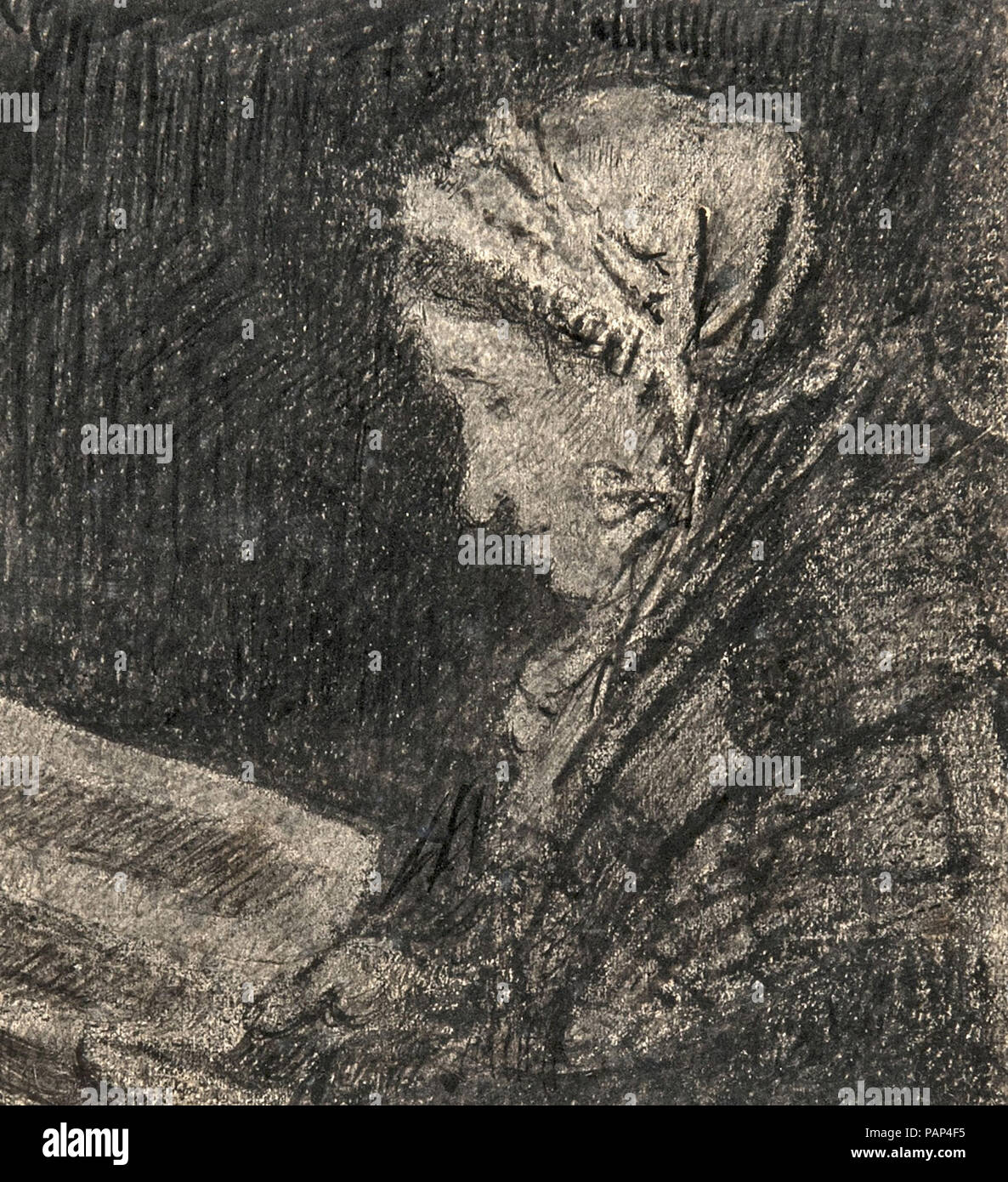 Xavier mellery-Vieille Lisant Stockfoto