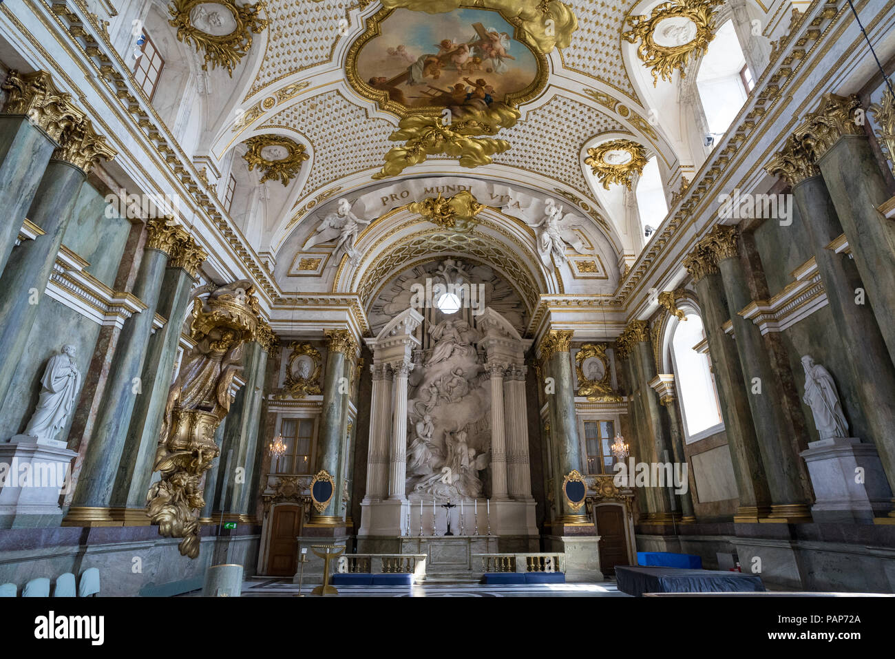 Die königliche Kapelle von Stockholm Palace Stockfoto
