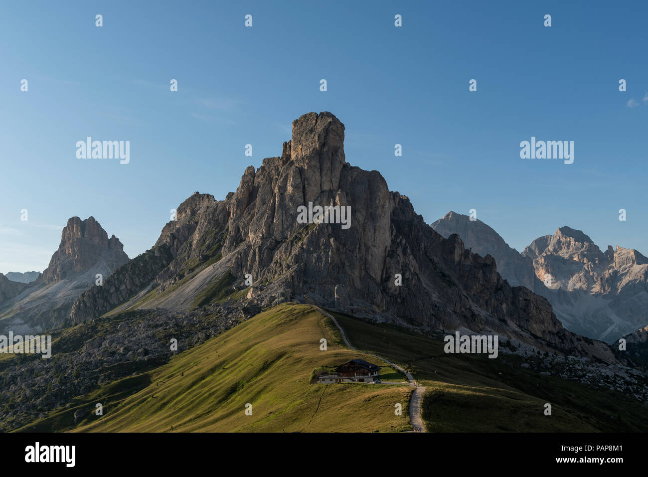 Italy, Alps, Dolomites, Passo di Giau in the morning Stockfoto