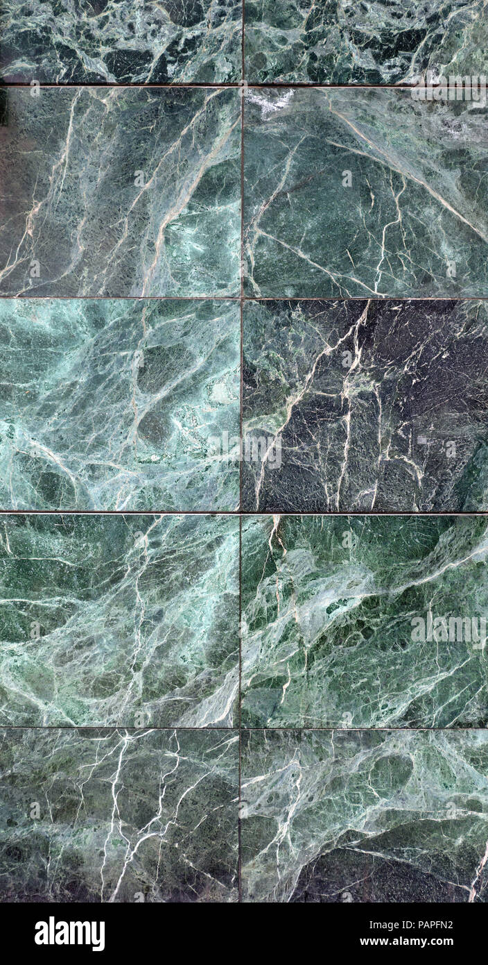 Luxuriöse grünem Marmor Stein Fliesen Hintergrund Vertikal Stockfoto
