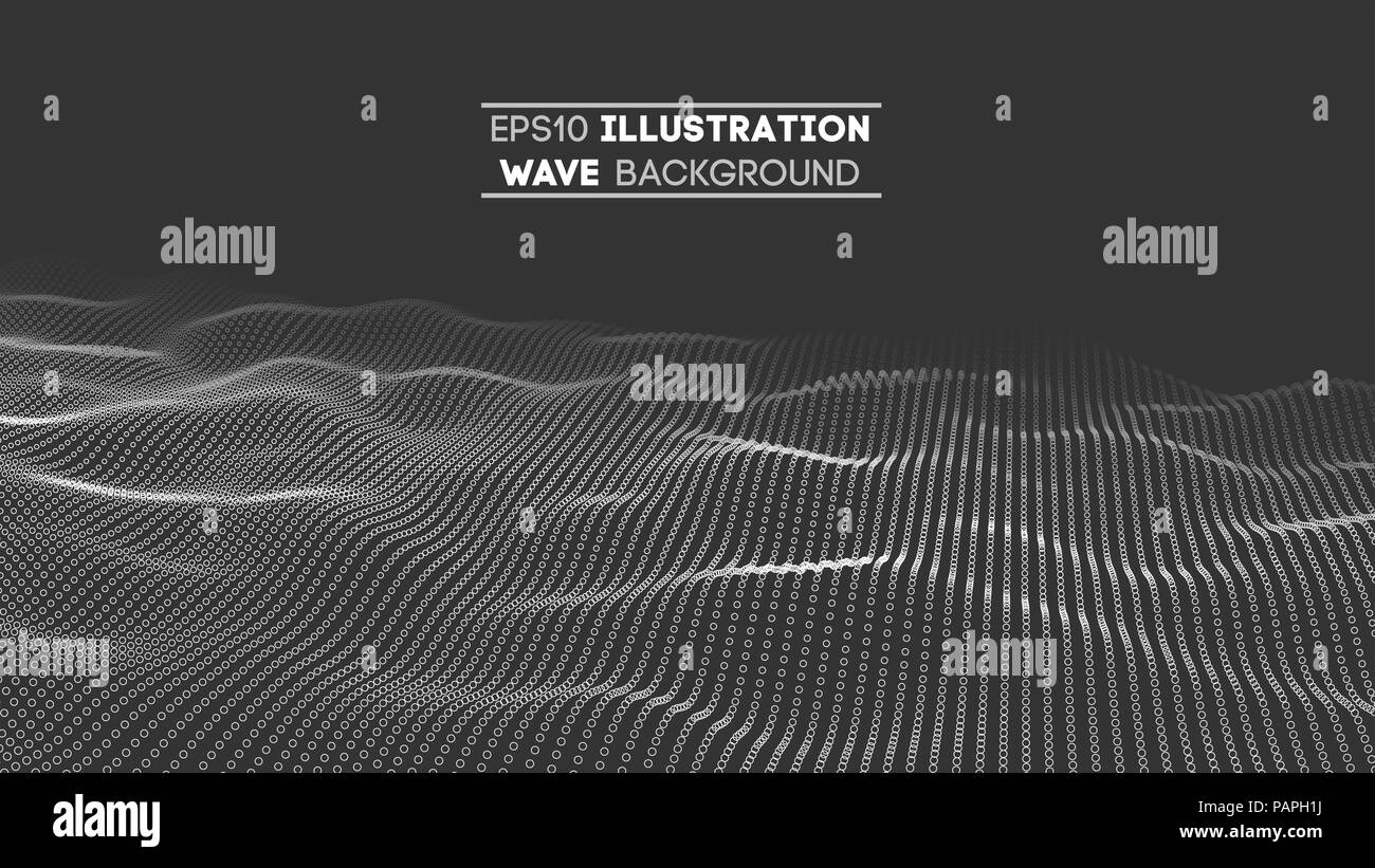 Data Technology abstract futuristische Abbildung. Low Poly Form mit Anschluss von Punkten und Linien auf dunklem Hintergrund. 3D-Rendering. Grosse Daten Visualisierung. Stock Vektor