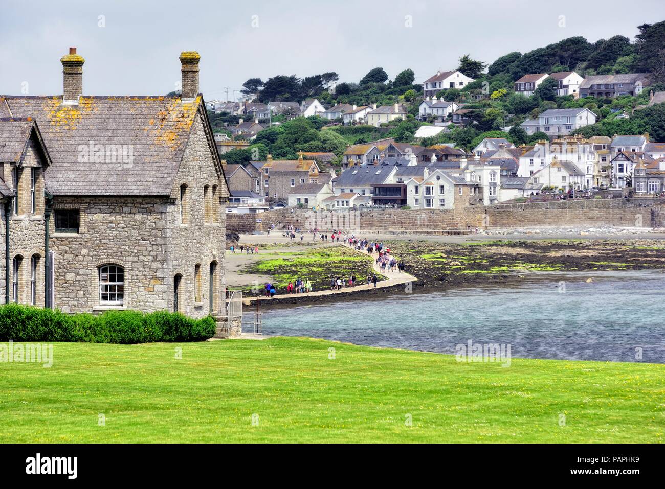 St Michael's Mount, Karrek Loos yn Koos, Marazion, Cornwall, England, Großbritannien Stockfoto