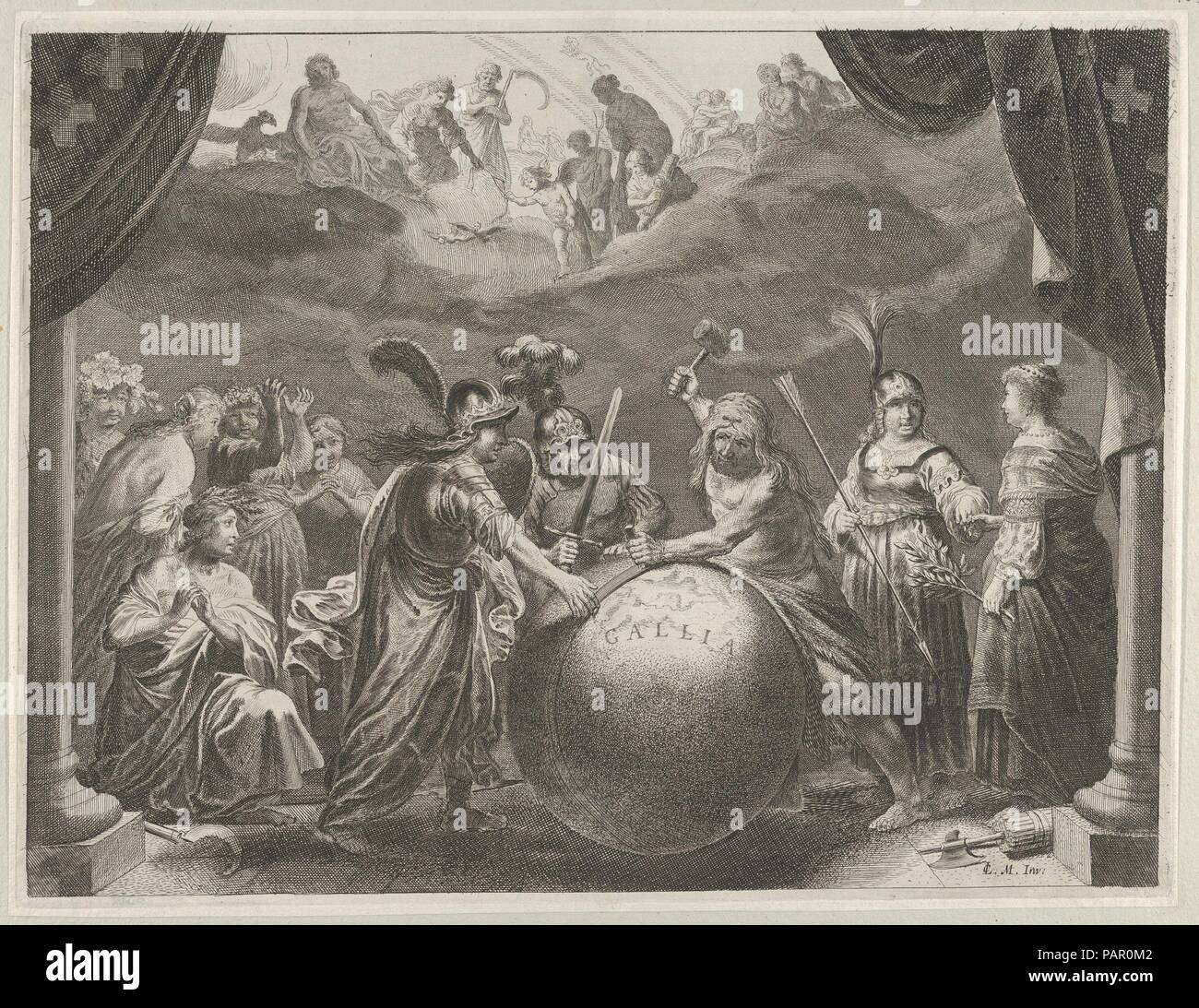 Platte12 Allegorie Auf Die Zwietracht In Frankreich Von Caspar Barlaeus Medicea Hospes Kunstler Pieter Nolpe Niederlandisch 1613 1614 1652 1653 Nach Claes Moeyaert Niederlandisch Amsterdam 1591 1655 Amsterdam Thema Caspar Barlaeus