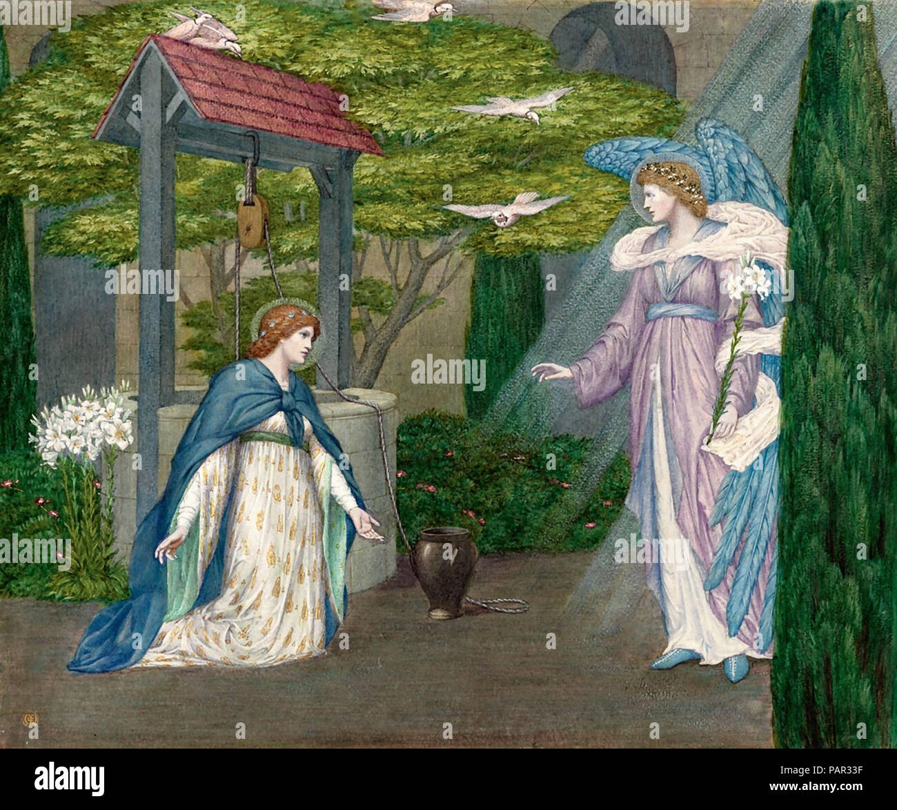 Meteyard Sidney - Illustration für Longfellow, die Goldene Legende - die Verkündigung.jpg Stockfoto