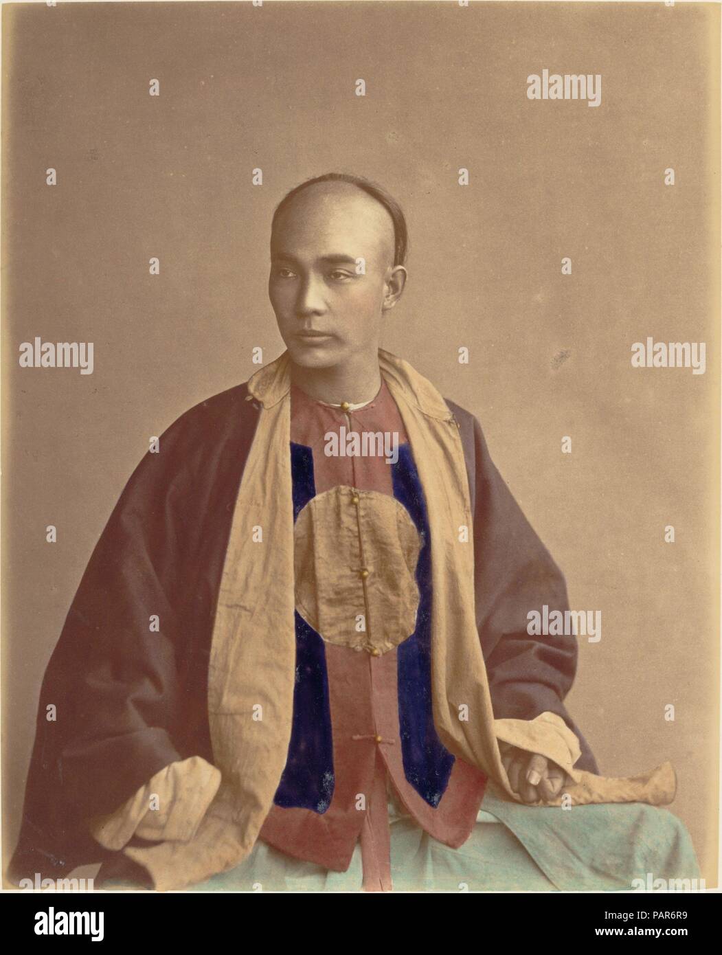 Soldat de la Ligne. Artist: Raimund von Stillfried (Österreichische, 1839-1911). Abmessungen: 23,7 x 19,2 cm (9 5/16 x 7 9/16 in.). Datum: 1870. Museum: Metropolitan Museum of Art, New York, USA. Stockfoto