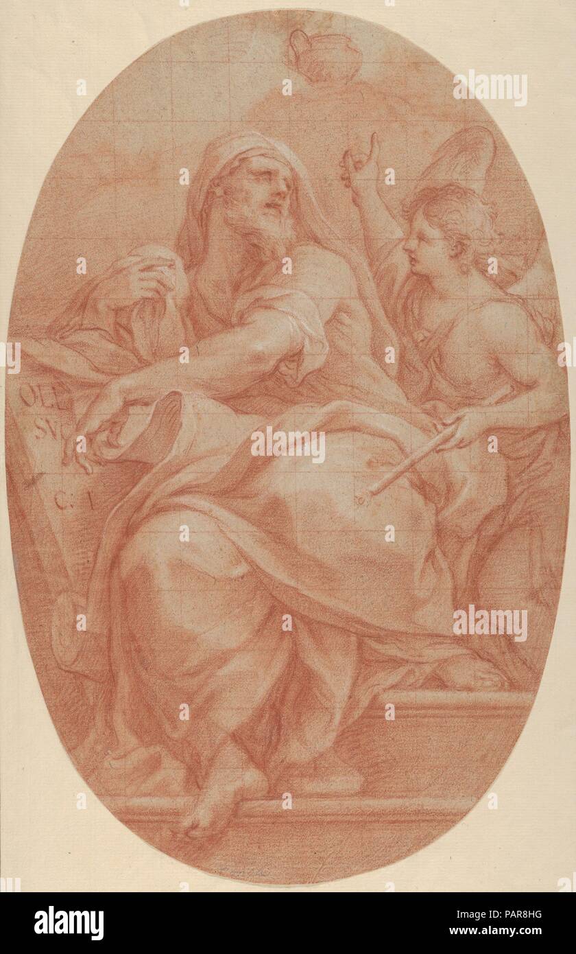 Der Prophet Jeremia. Künstler: Sebastiano Conca (Italienisch, Gaeta 1676 oder 1680-1764 Neapel). Maße: Blatt: 14 5/16 x 9 3/16 in. (36,4 × 23,4 cm). Datum: 1718. Museum: Metropolitan Museum of Art, New York, USA. Stockfoto