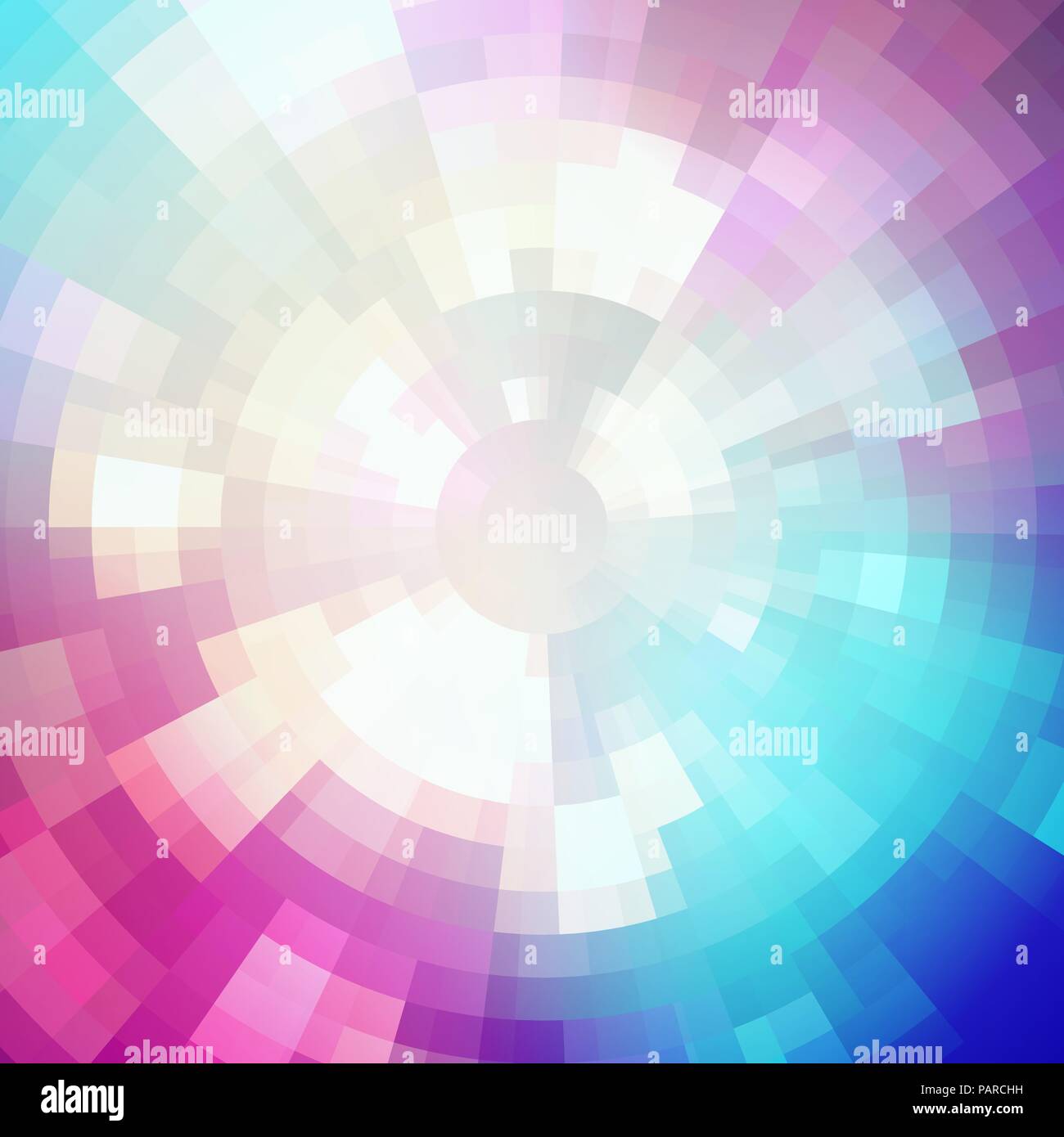 Abstrakte shining konzentrischen Mosaik vector Hintergrund Stock Vektor