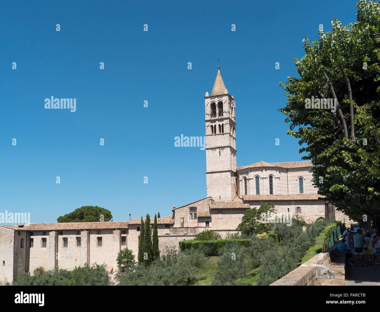 Die Basilika Santa Chiara in Assasi, Italien, Umbrien Stockfoto