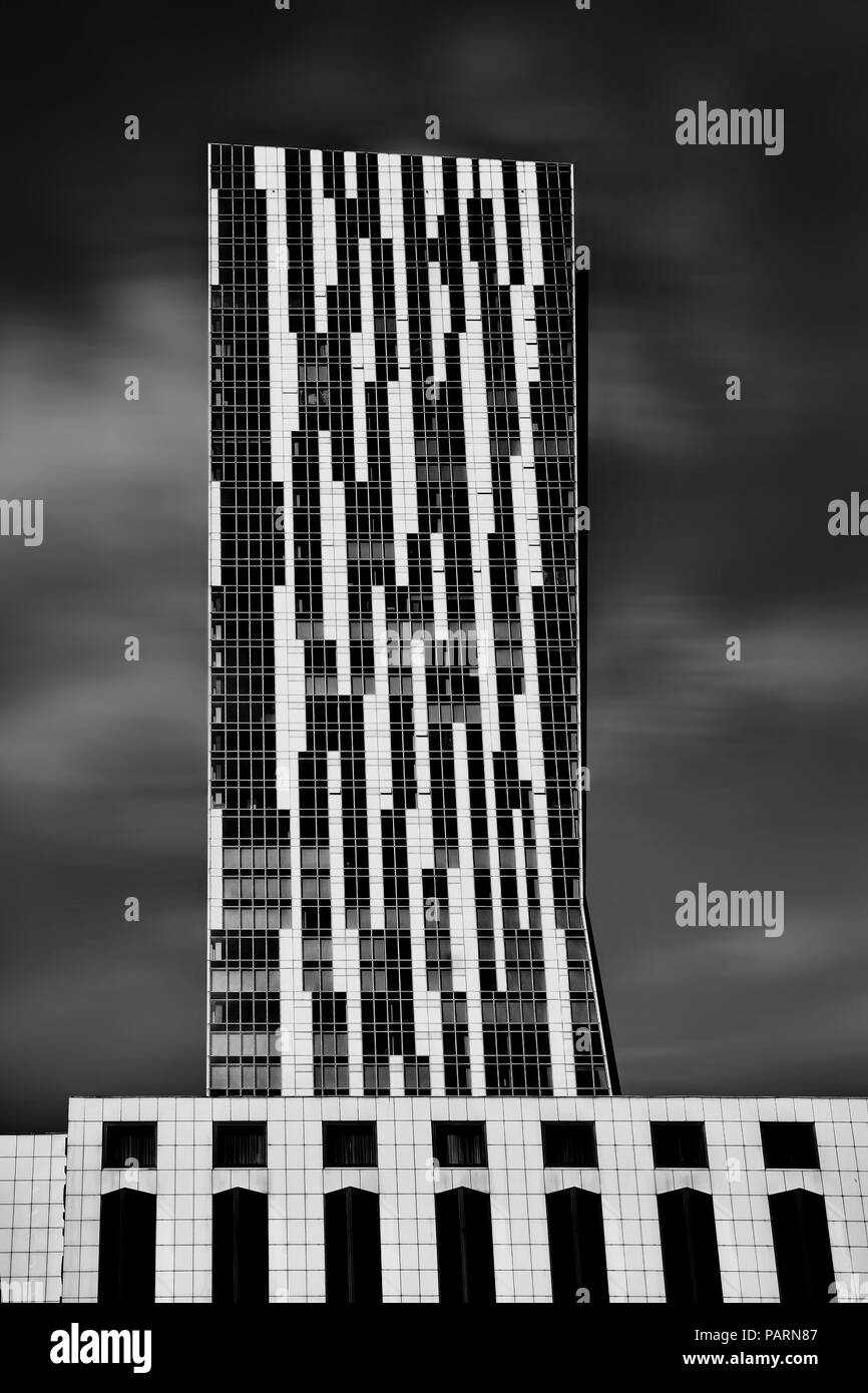 Warschau, Polen - 27. Juni 2018. Gebäude Architektur schließen nach oben und der oberen Touristen Attraktion in Warschau, Hauptstadt Polens Stockfoto