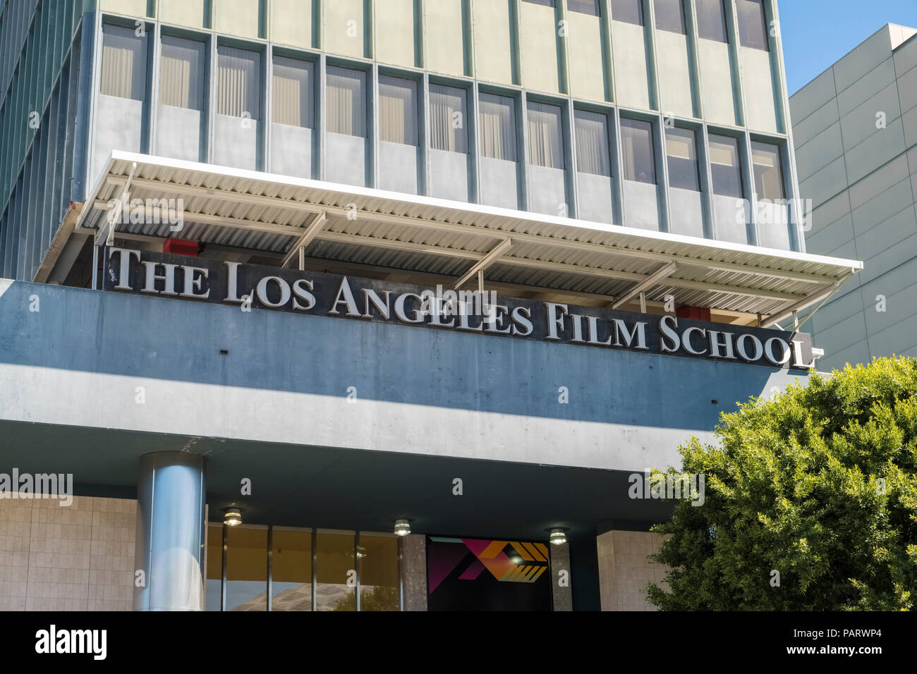Die Los Angeles Film School Gebäude, LA Film School, Los Angeles, Kalifornien, USA Stockfoto