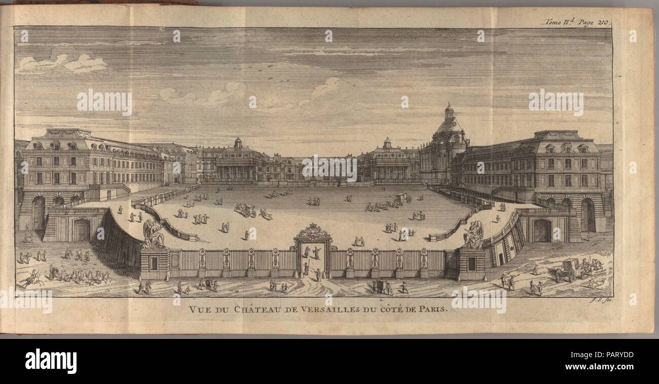 Nouvelle Beschreibung de la France dans laquelle on voit le Gouvernement général de ce Royaume, celui de chaque Provinz en particulier: et la Description des Villes, Maisons royales, Schlösser, & monumens. Autor: Jean-Aimar Piganiol de La Force (1673-1753). Abmessungen: 6 Bände: Frontispiz, 14 graviert gekantete Platten (einschließlich Pläne); Höhe: 6 11/16 in. (17 cm). Datum: 1719. Museum: Metropolitan Museum of Art, New York, USA. Stockfoto