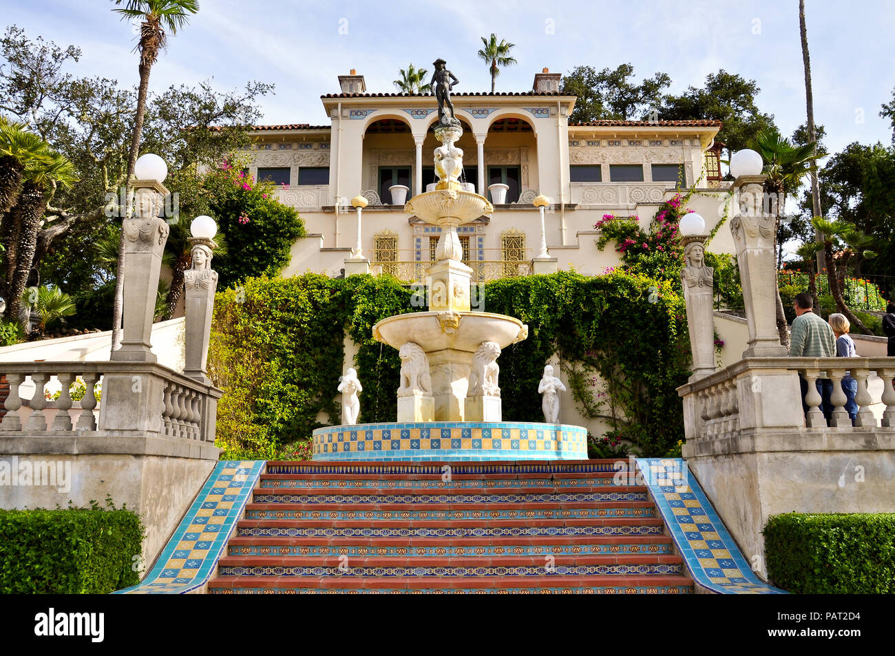 San Simeon, CA/USA - November 9, 2011: Casa del Sol, ein Gästehaus am Hearst Castle, San Simeon, CA. Stockfoto
