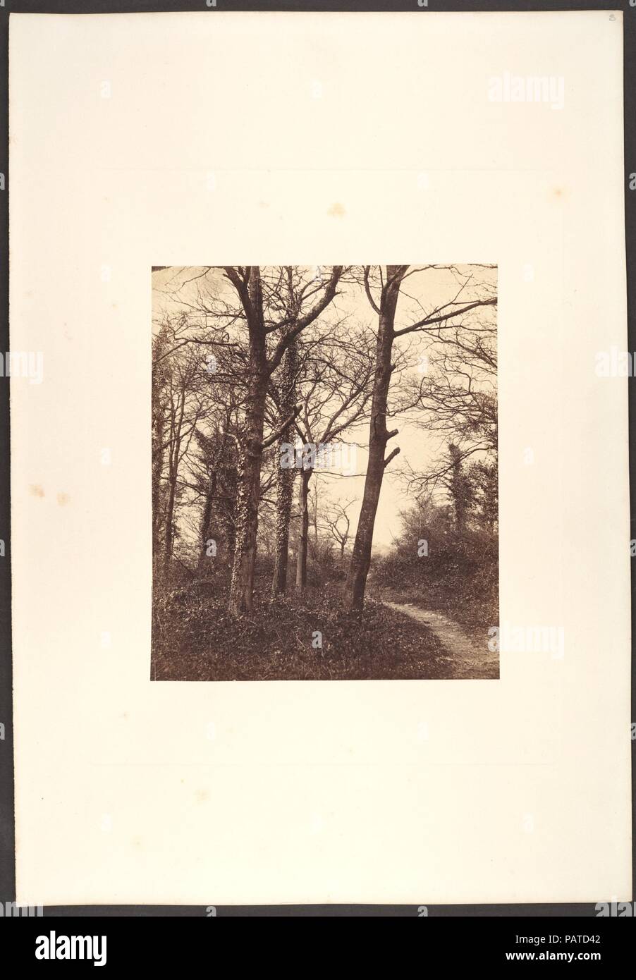 Winter. Künstler: Charles Conway (britische). Abmessungen: Bild: 20,5 x 17,3 cm (8 1/16 x 6 13/16 in.) anbringen: 44 x 30,4 cm (17 5/16 x 11 15/16 in.). Datum: 1855. Museum: Metropolitan Museum of Art, New York, USA. Stockfoto