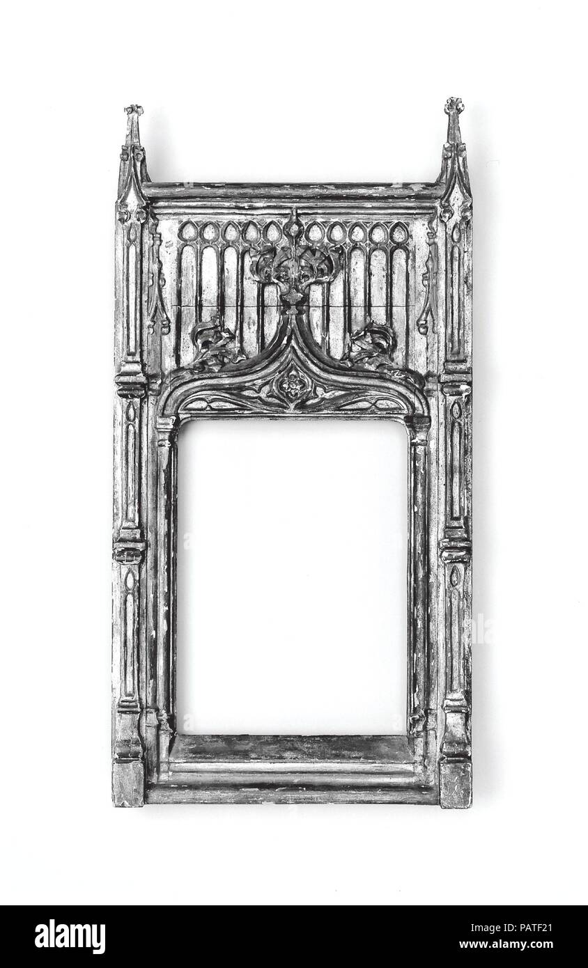 Wohnung Rahmen. Kultur: Spanisch, Burgos. Abmessungen: 66 x 34,3 30 x 21,5, 32,5 x 23,3 cm.. Datum: Ende des 19. Jahrhunderts, im späten 15. Jahrhundert. Museum: Metropolitan Museum of Art, New York, USA. Stockfoto