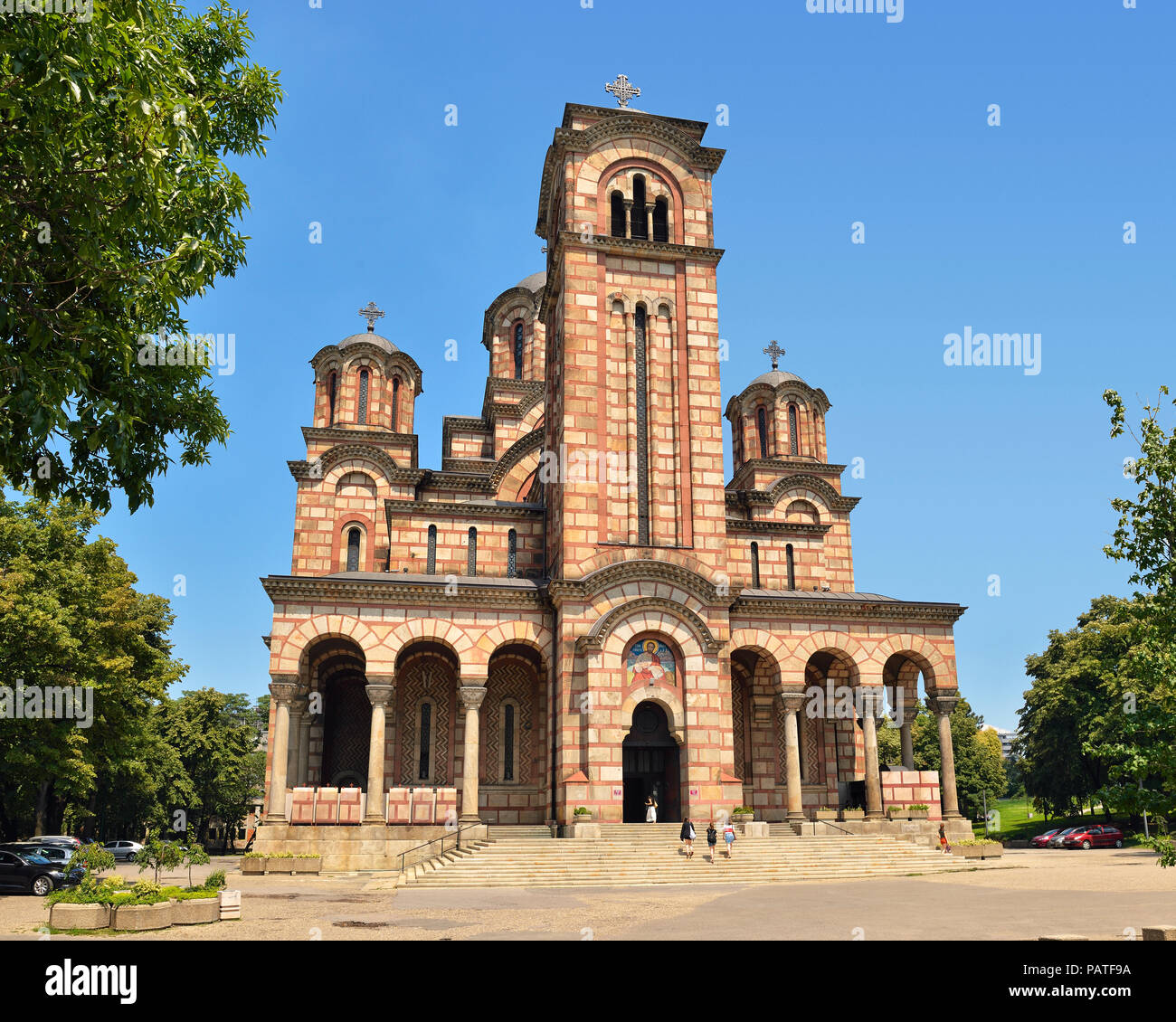 St Marks Kirche, Belgrad, Serbien Stockfoto