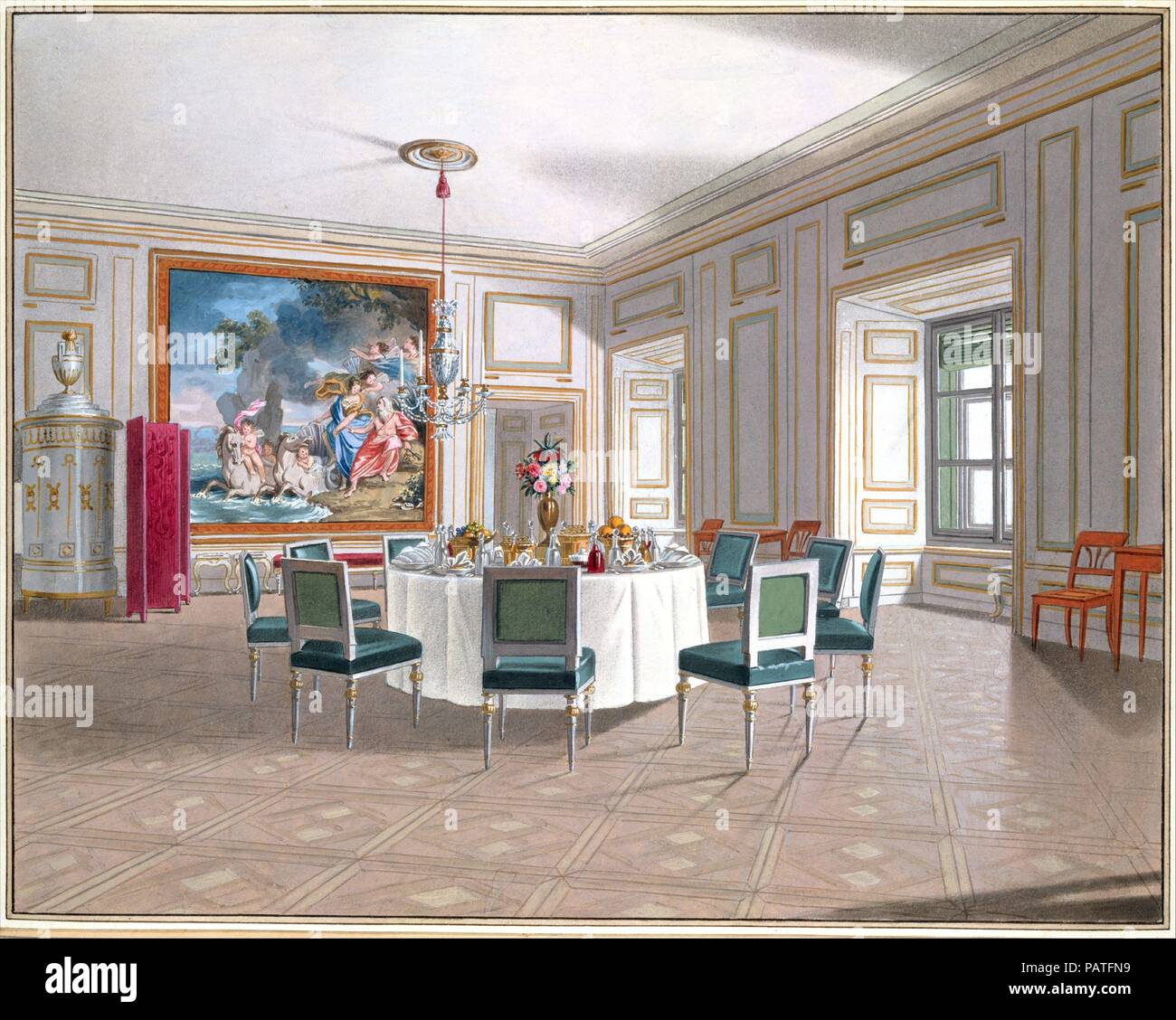 Album angeboten 1826 Prinzessin Marie d'Orlèans, Tochter von König Louis-Philippe. Artist: Johann Stephan Decker (Deutsch, 19. Jahrhundert). Abmessungen: Insgesamt: 17 5/16 x 13 7/16 x 1 1/4 in. (44 x 34,2 x 3,2 cm). Datum: 1826. Museum: Metropolitan Museum of Art, New York, USA. Stockfoto