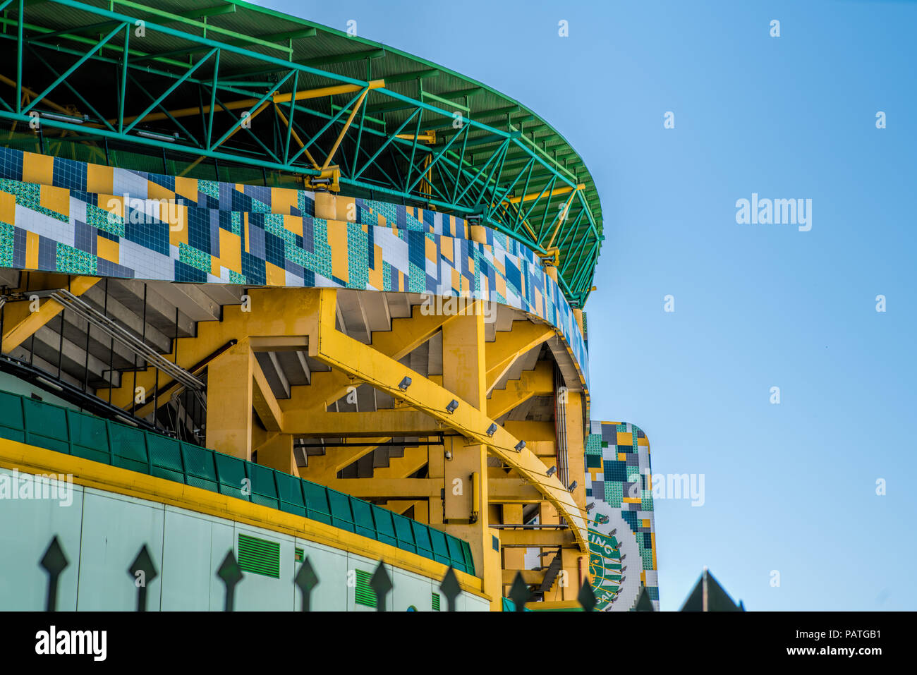 Äußere des Stadion Jose Alvalade. Home Stadion für die Sporting Clube de Portugal. Stockfoto