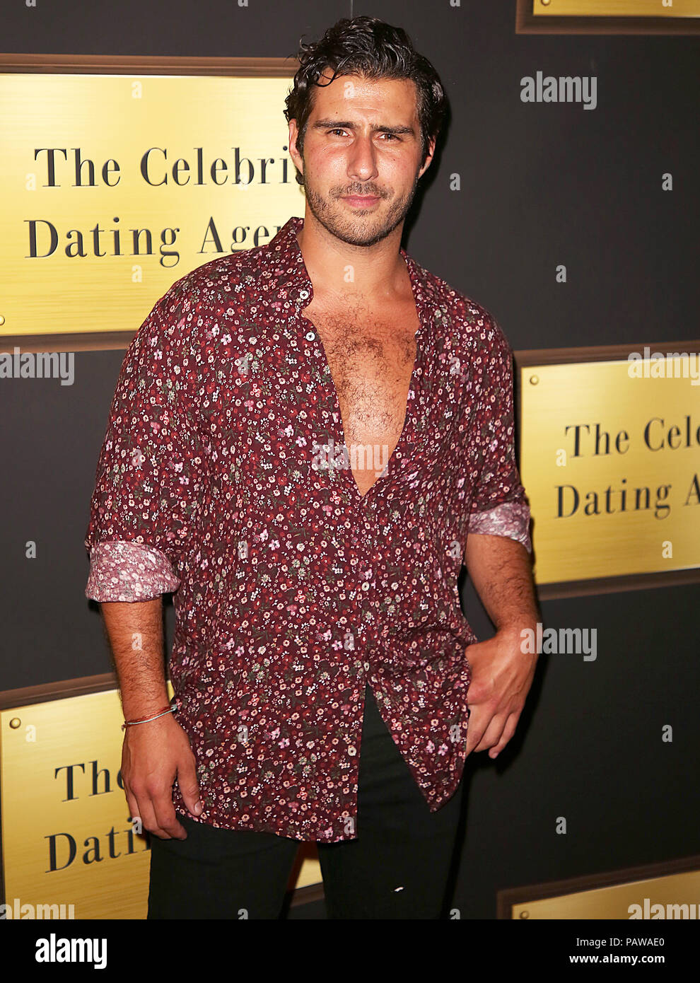 London, GB, 24. Juli 2018. Alik Alfus, Celebs gehen Dating - Serie 5 Photocall, Cafe de Paris, London, UK, 24. Juli 2018 Credit: Rich Gold/Alamy leben Nachrichten Stockfoto