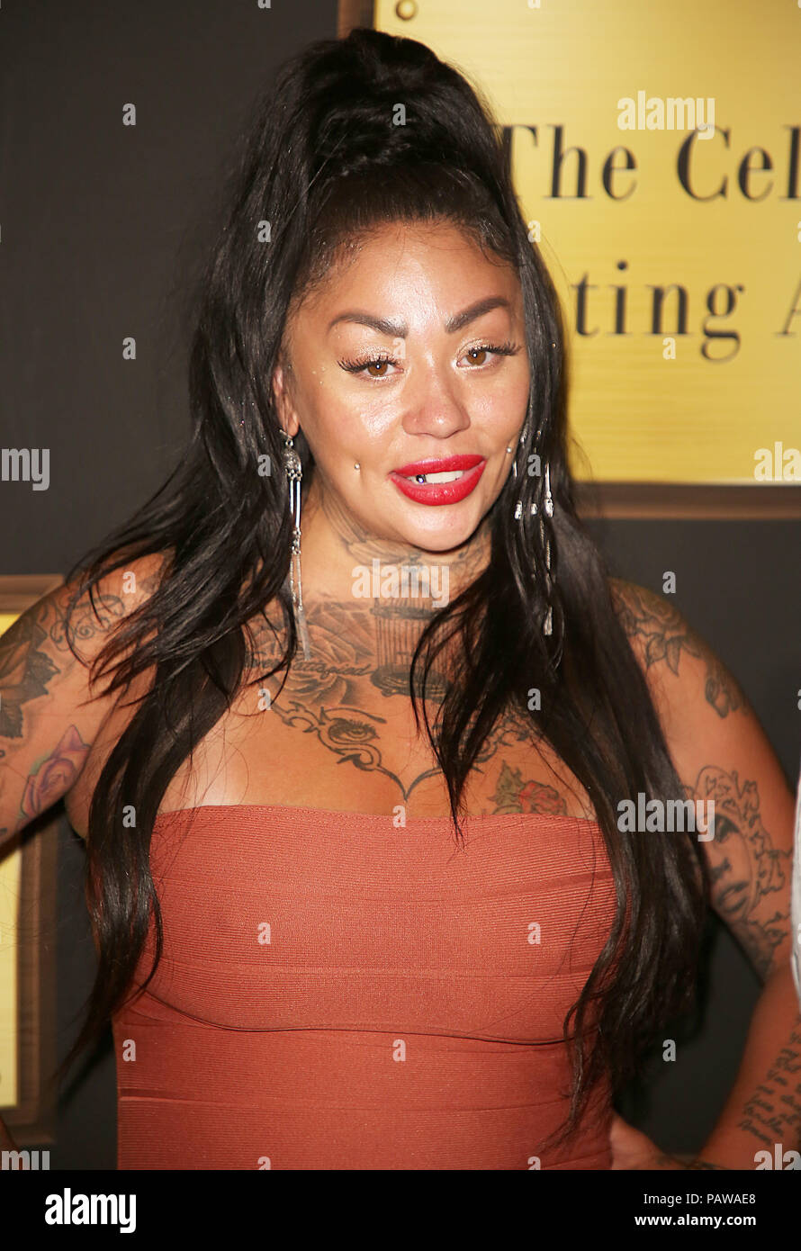 London, GB, 24. Juli 2018. Mutya Buena, Celebs gehen Dating - Serie 5 Photocall, Cafe de Paris, London, UK, 24. Juli 2018 Credit: Rich Gold/Alamy leben Nachrichten Stockfoto