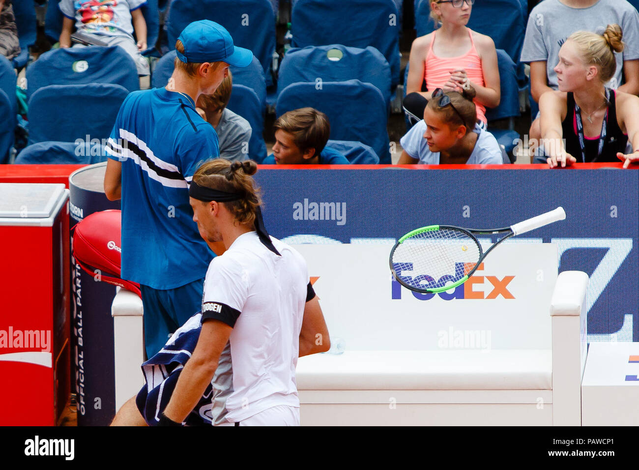 Junge deutsche Tennisspieler Rudolf Molleker Stockfoto