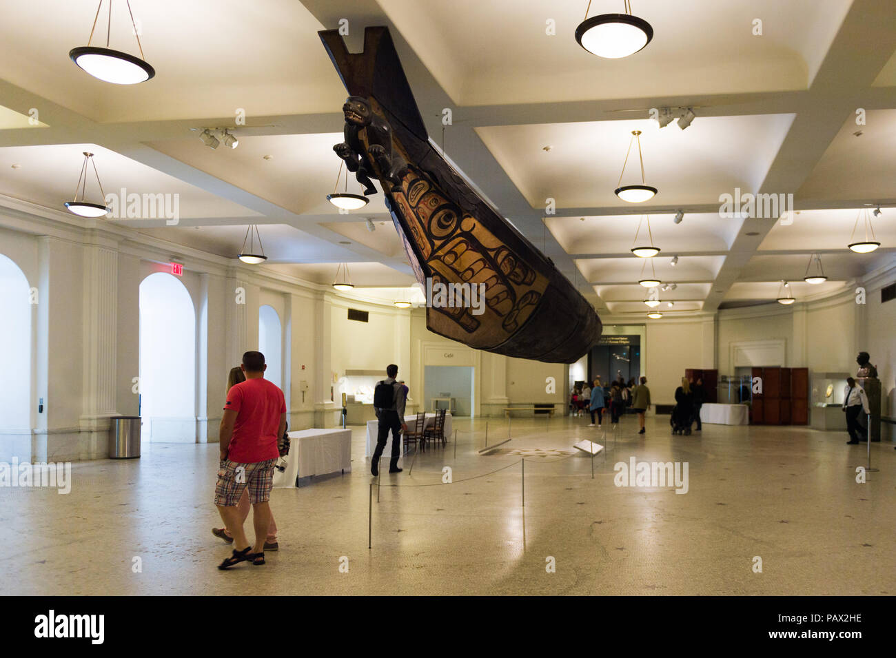 NEW YORK, USA - 22.September 2015: Innenraum des American Museum of Natural History (AMNH). Es ist eines der größten Museen der Welt. Stockfoto