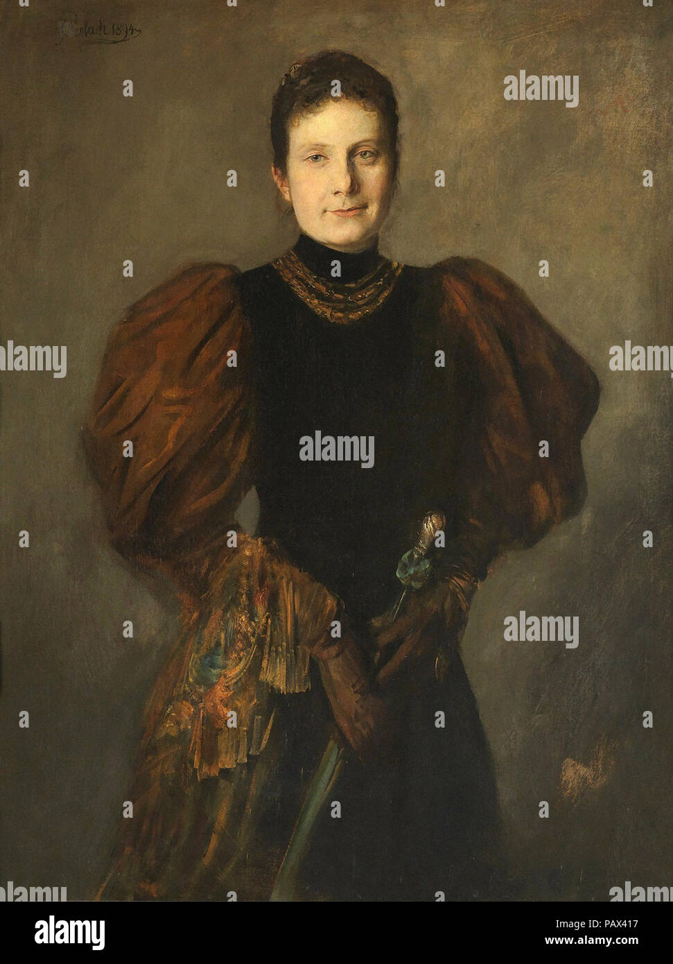 Franz von Lenbach - die Infantin Maria De La Paz De Bourbon Tochter Isabel II. Stockfoto